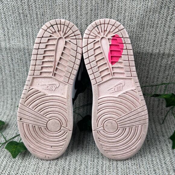 Nike Jordan One Retro High OG Bubble Gum Pink Sneakers Blue Swoosh Size 13C - Picture 5 of 6